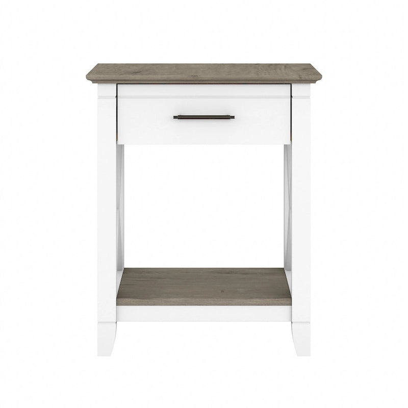 Table de chevet côtière avec tiroir carré