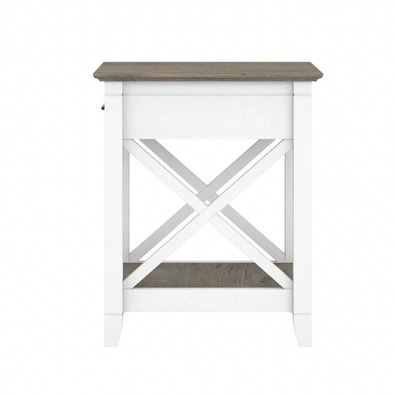 Table de chevet côtière avec tiroir carré