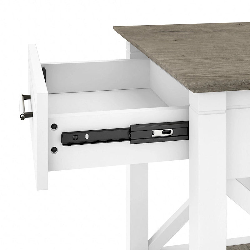 Table de chevet côtière avec tiroir carré