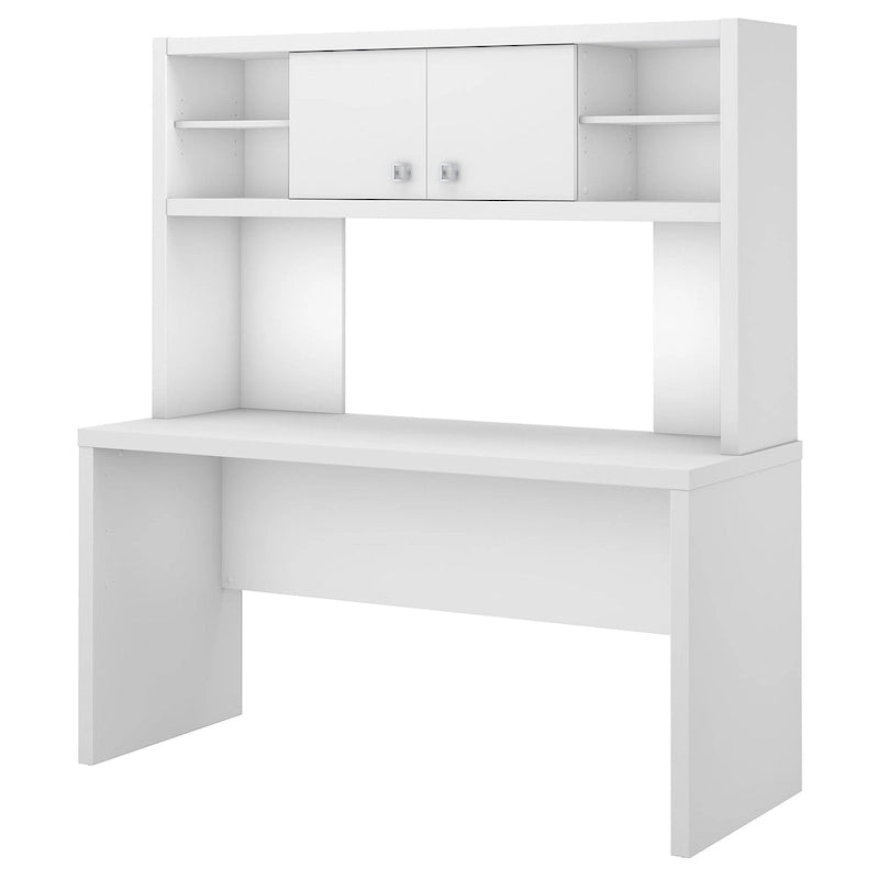 Bureau avec crédence et étagère supérieure