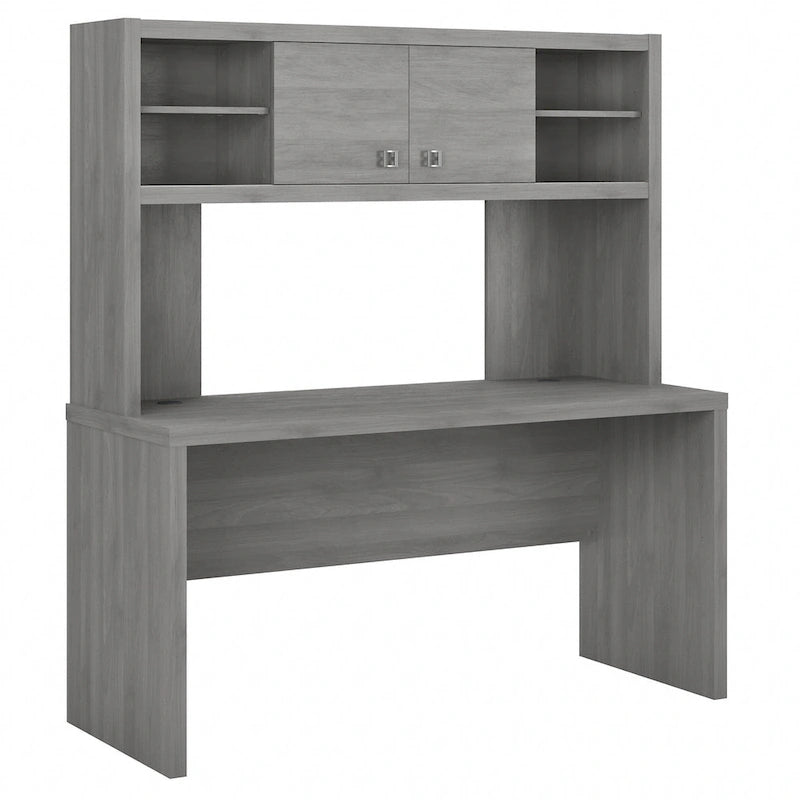 Bureau avec crédence et étagère supérieure