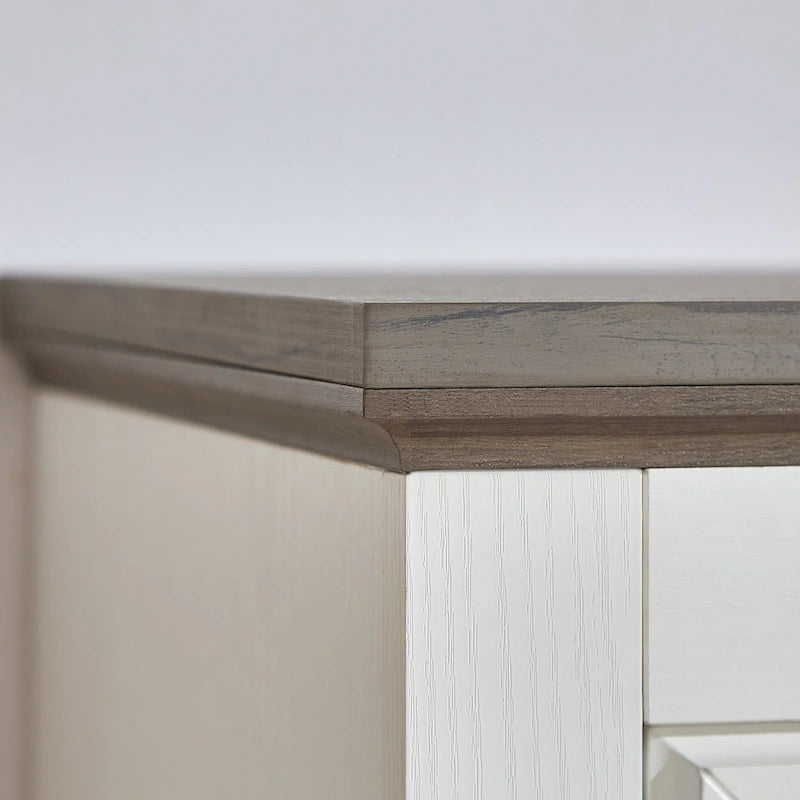 Kommode im Landhausstil mit 5 Schubladen, hohe Schubladenkommode und Stauraumorganizer fürs Wohnzimmer