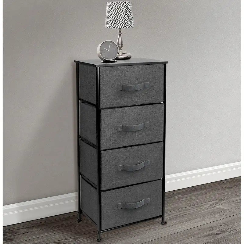 Cómoda torre de dormitorio con 4 cajones, mesa de noche, colores surtidos