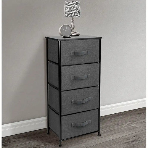 Cómoda torre de dormitorio con 4 cajones, mesa de noche, colores surtidos