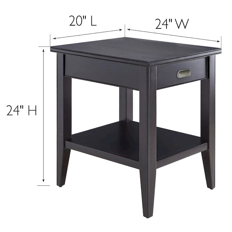 Table d’appoint en forme de coin pour fauteuil inclinable, avec étagère
