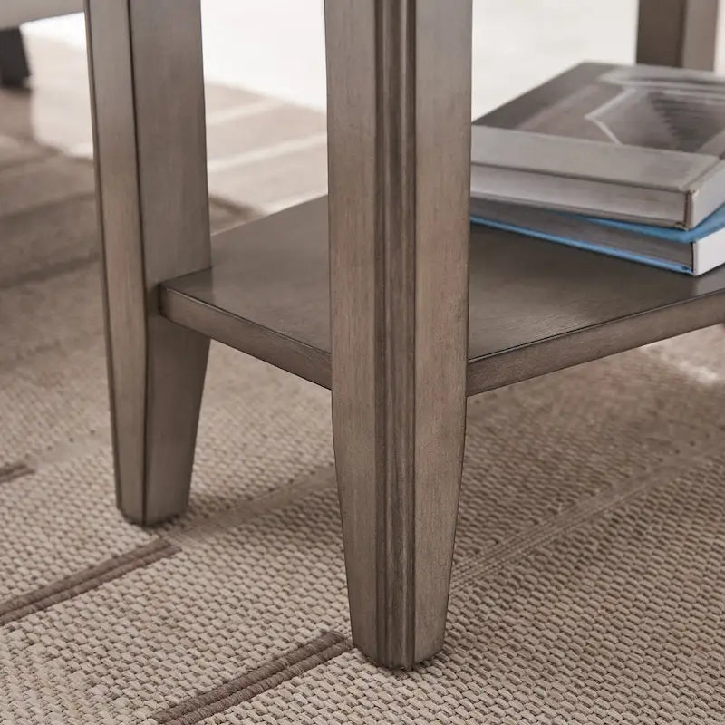 Table d’appoint en forme de coin pour fauteuil inclinable, avec étagère