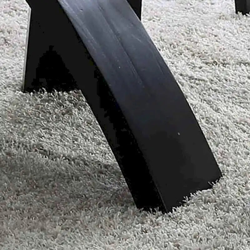 Table de salle à manger contemporaine ronde avec plateau en verre de 52 pouces