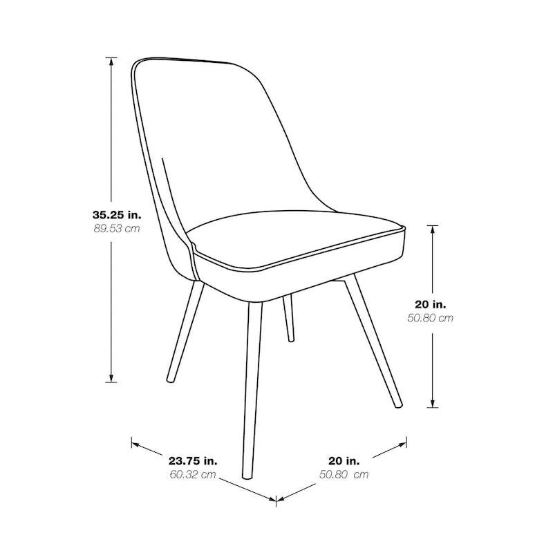 Silla lateral de comedor de tela, silla decorativa moderna con patas de metal negro