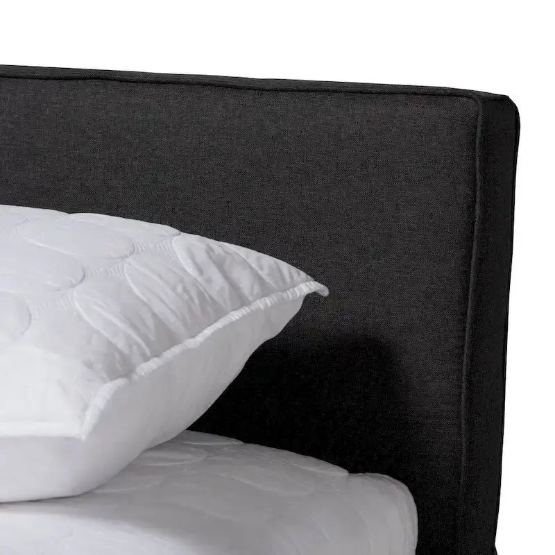 Lit plateforme contemporain grand format avec rangement