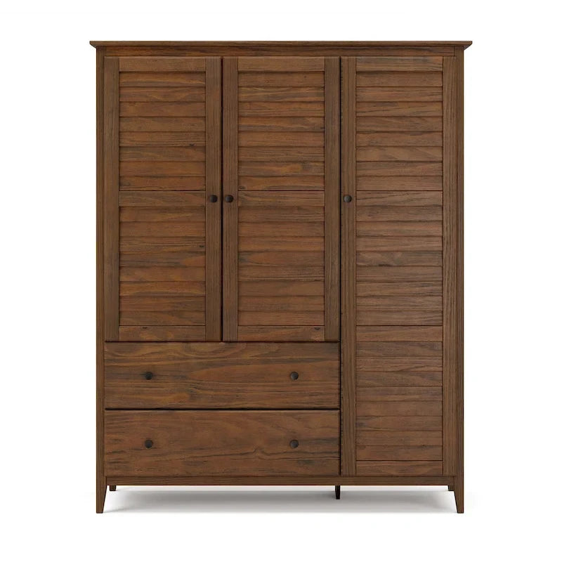 Armoire à 3 portes en bois massif