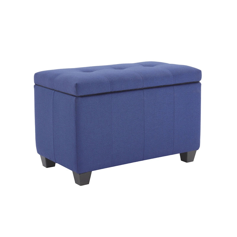 Banc de rangement en tissu avec couvercle rabattable