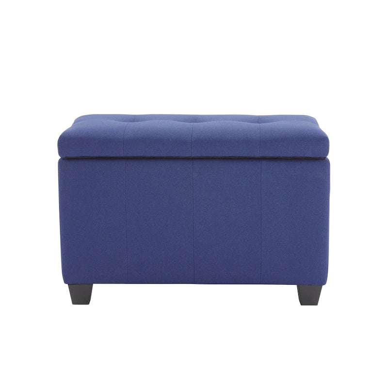 Banc de rangement en tissu avec couvercle rabattable