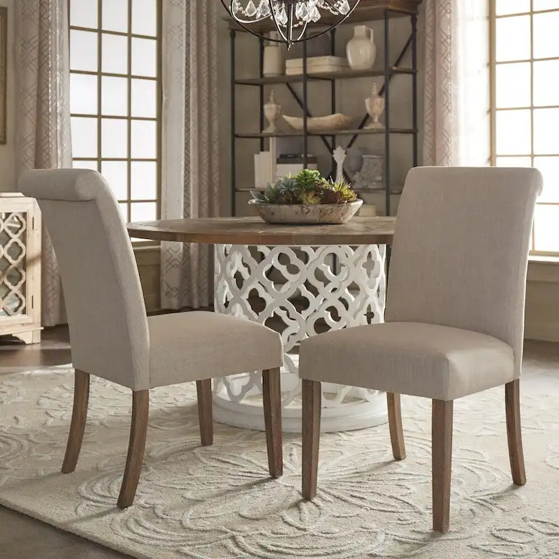 Chaise de salle à manger élégante à housse amovible, en tissu doux, pour des repas chaleureux en famille