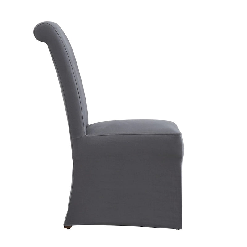 Chaise de salle à manger élégante à housse amovible, en tissu doux, pour des repas chaleureux en famille