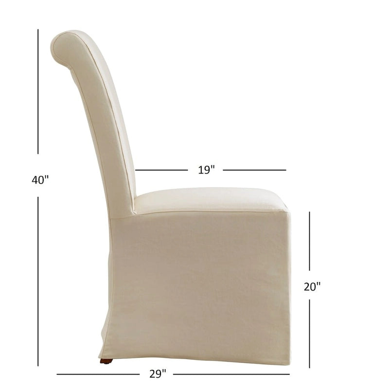 Chaise de salle à manger élégante à housse amovible, en tissu doux, pour des repas chaleureux en famille