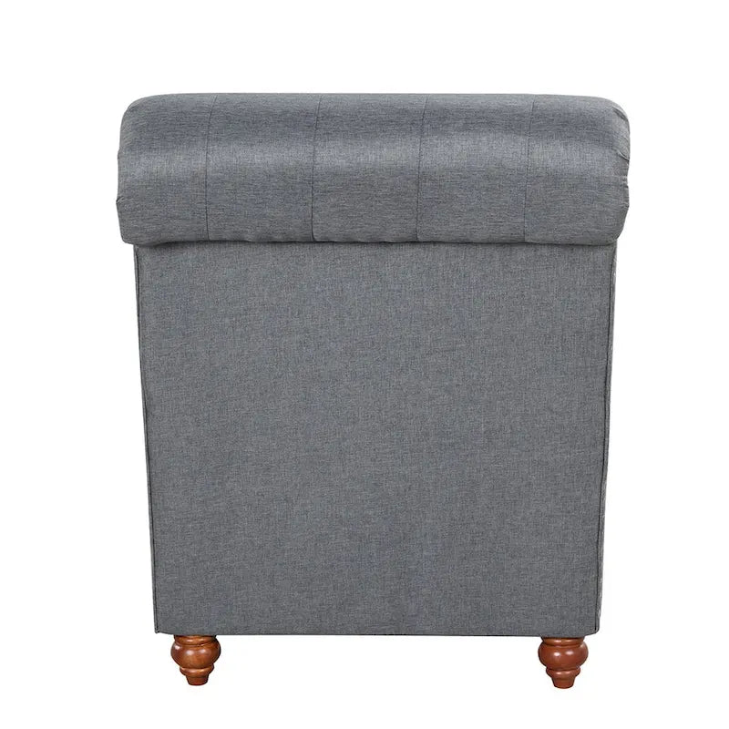 Moderner armloser Chaiselongue-Sessel aus Samt für den Innenbereich mit 1 Nackenrolle