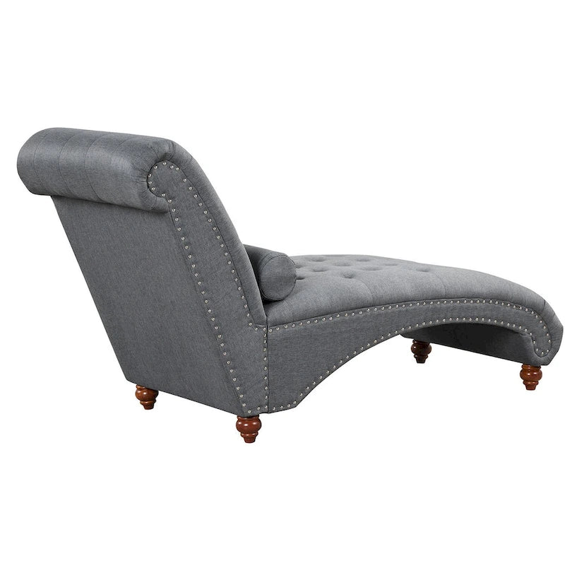 Moderner armloser Chaiselongue-Sessel aus Samt für den Innenbereich mit 1 Nackenrolle