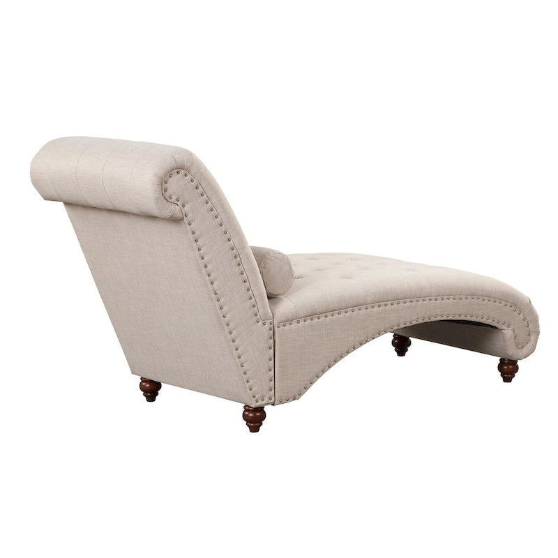 Moderner armloser Chaiselongue-Sessel aus Samt für den Innenbereich mit 1 Nackenrolle