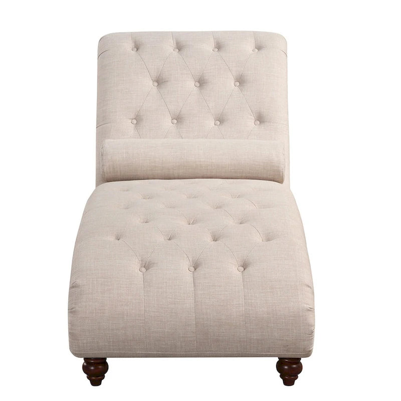 Moderner armloser Chaiselongue-Sessel aus Samt für den Innenbereich mit 1 Nackenrolle