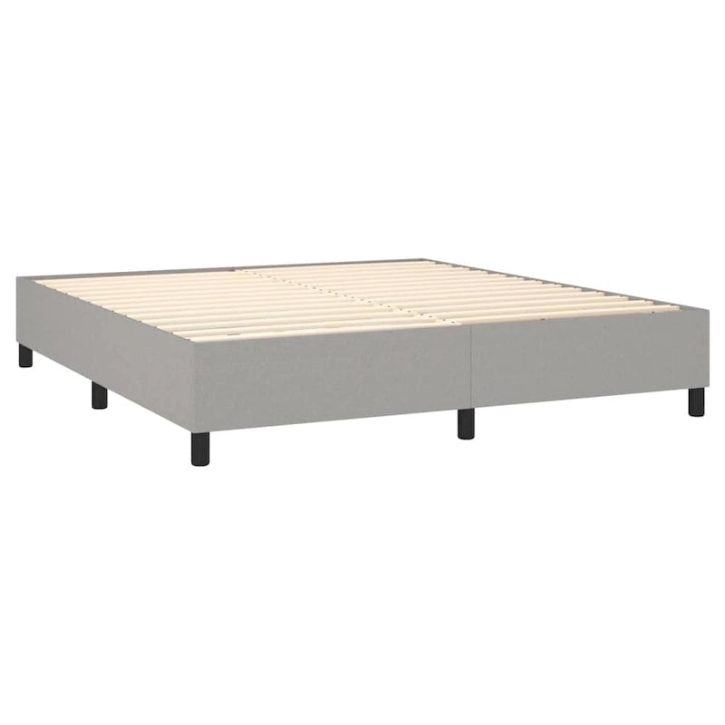 Bettrahmen mit Boxspring-Unterbau, Plattformbett, Matratzenunterbau, Schlafzimmer, Stoff