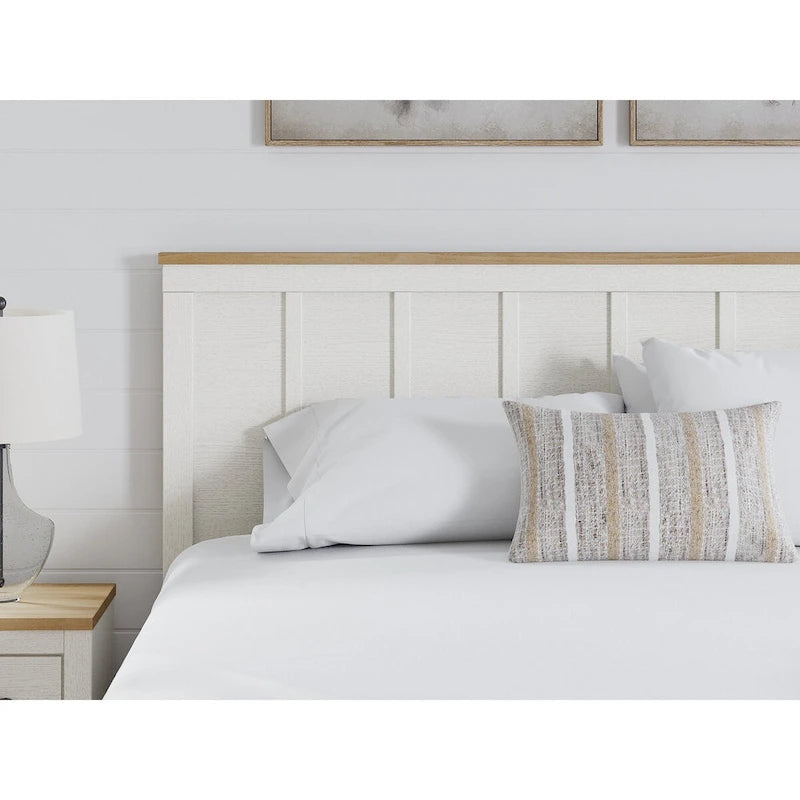 Signature Design by Ashley Linnocreek White/Brown Panel Headboard
