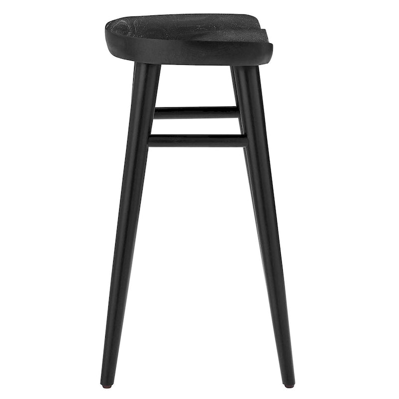 Taburetes de madera sin respaldo para barra - Juego de 2