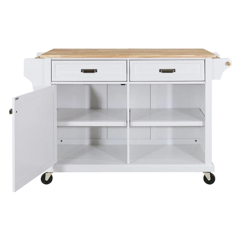 Chariot îlot de cuisine avec rangement pour la salle à manger