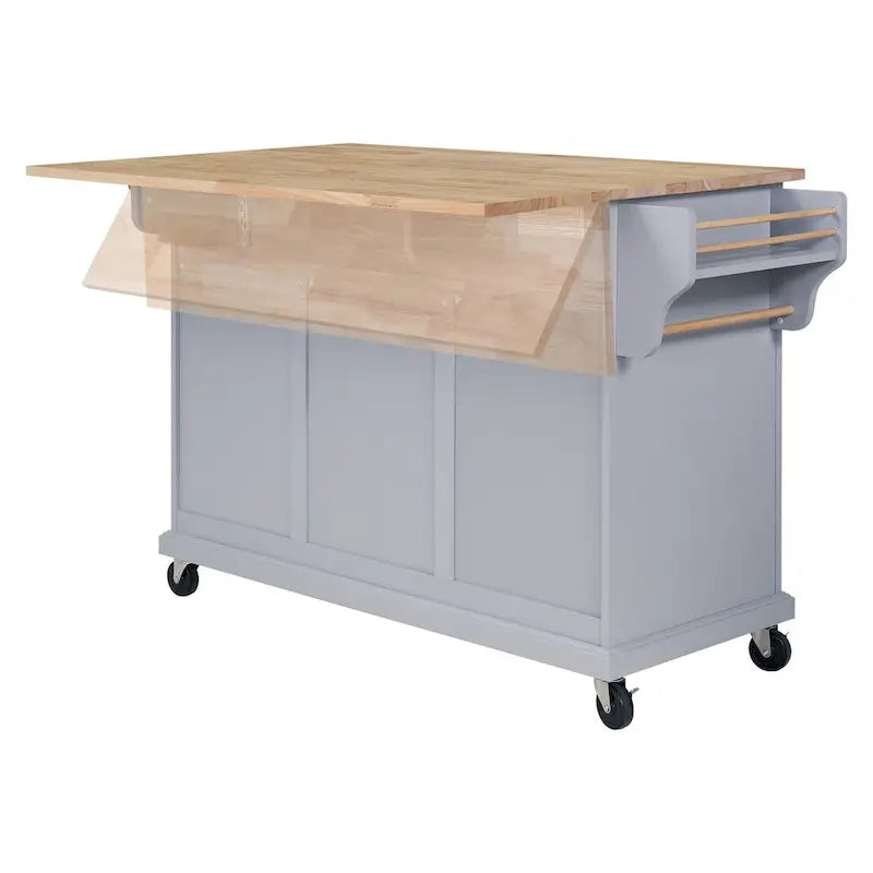 Chariot îlot de cuisine avec rangement pour la salle à manger