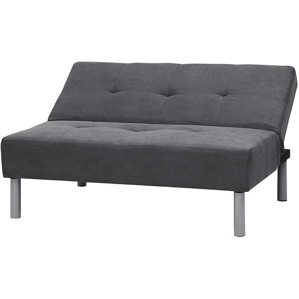 Mini futon pour étudiant - gris acier