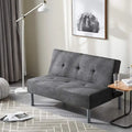 Mini futon pour étudiant - gris acier
