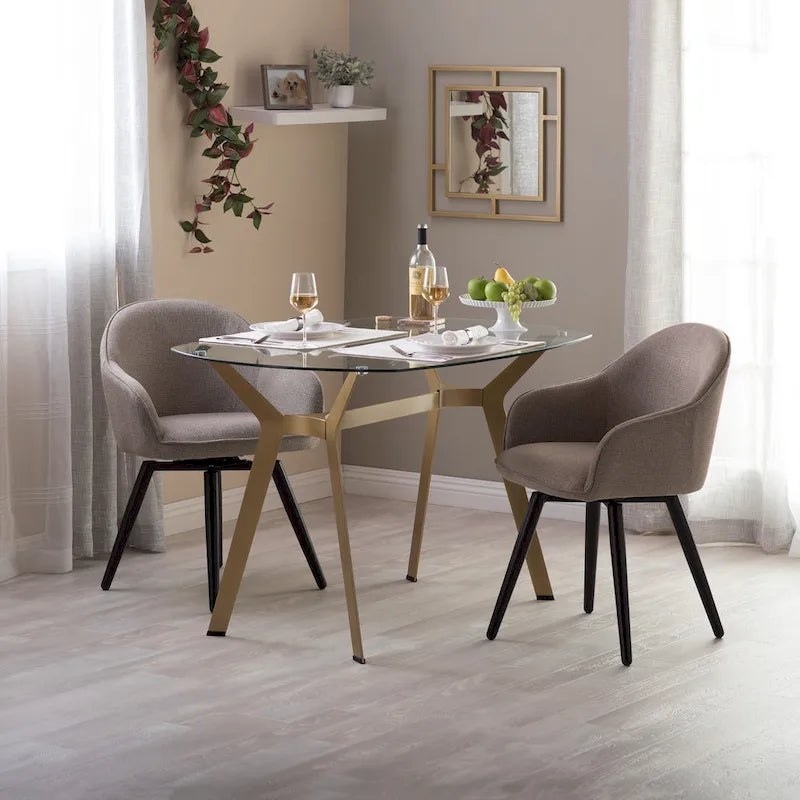 Fauteuil pivotant à dossier en dôme