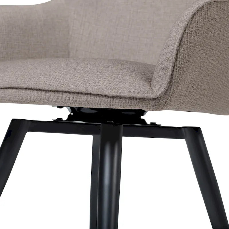 Fauteuil pivotant à dossier en dôme