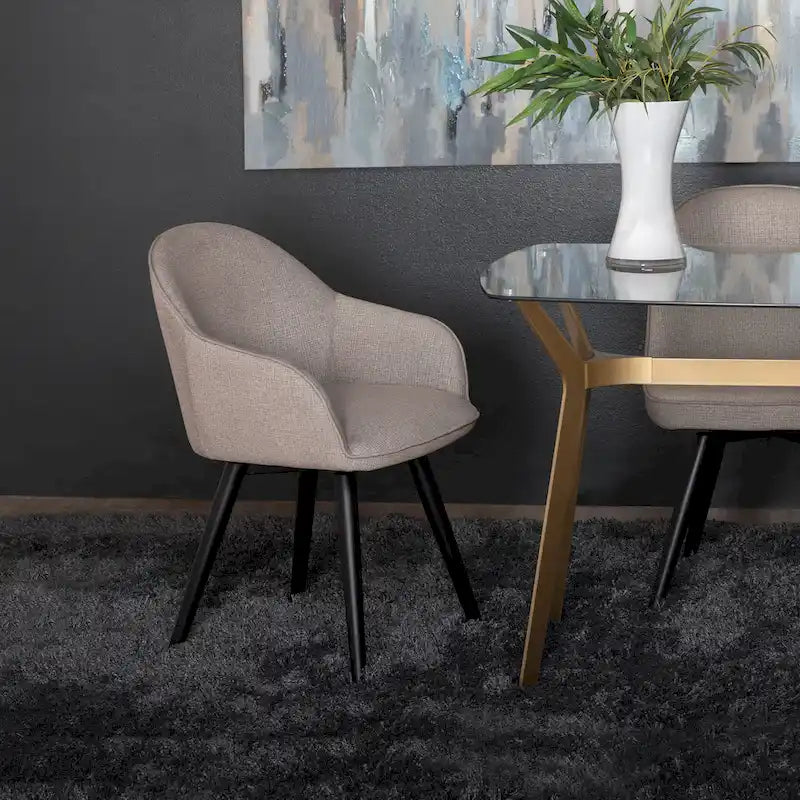 Fauteuil pivotant à dossier en dôme