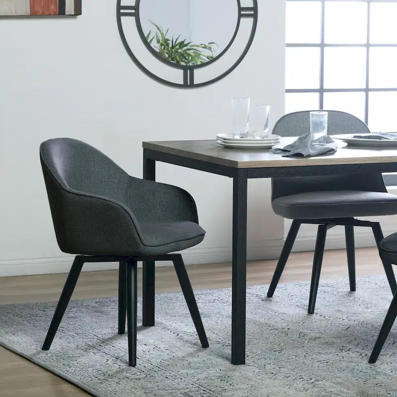 Fauteuil pivotant à dossier en dôme