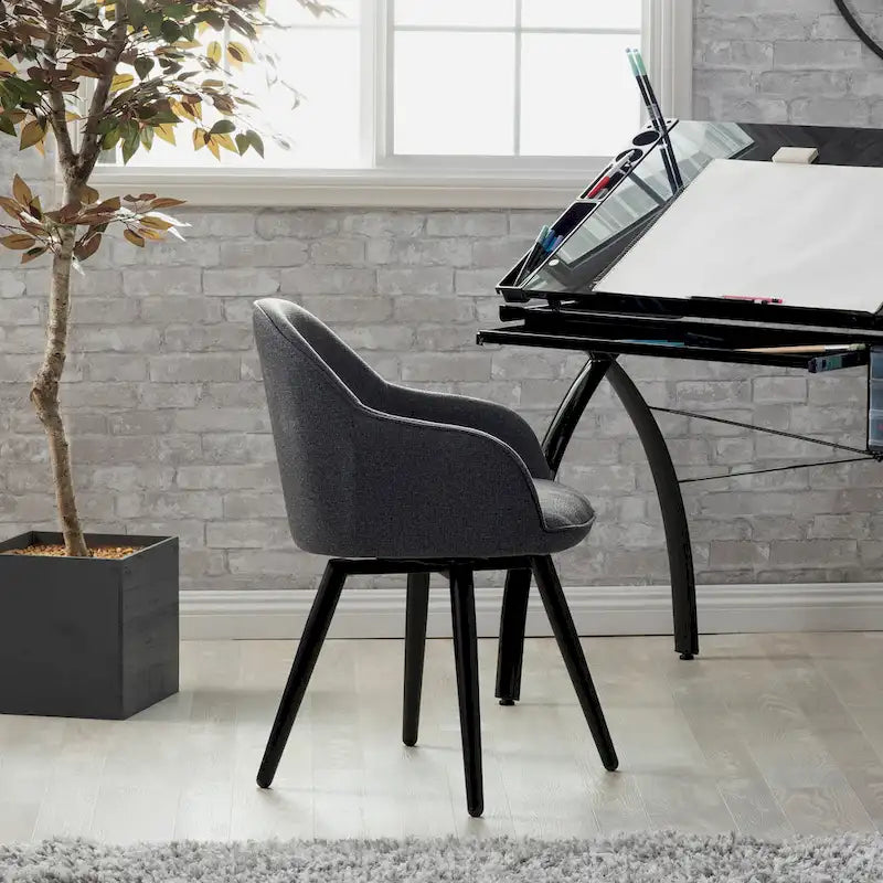 Fauteuil pivotant à dossier en dôme