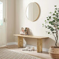 Console en bois naturel, table d’entrée rustique et chaleureuse pour accueillir vos proches à la maison