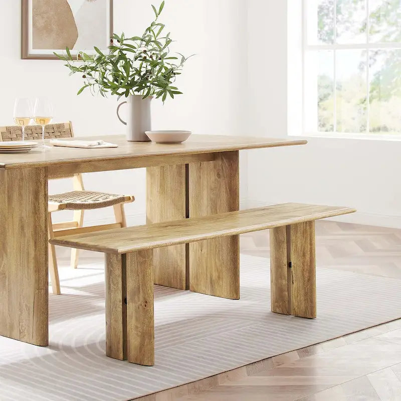 Console en bois naturel, table d’entrée rustique et chaleureuse pour accueillir vos proches à la maison
