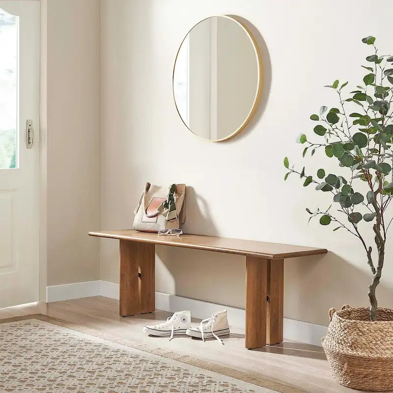 Console en bois naturel, table d’entrée rustique et chaleureuse pour accueillir vos proches à la maison