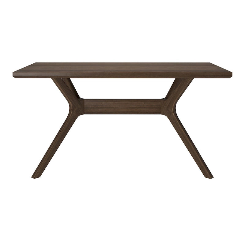 Mesa de comedor rectangular con patas cruzadas