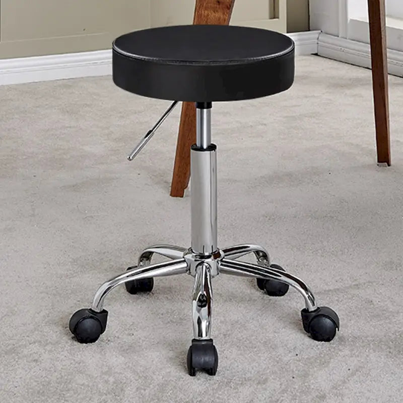 Tabouret roulant sans dossier en similicuir PU pour salon de beauté et spa