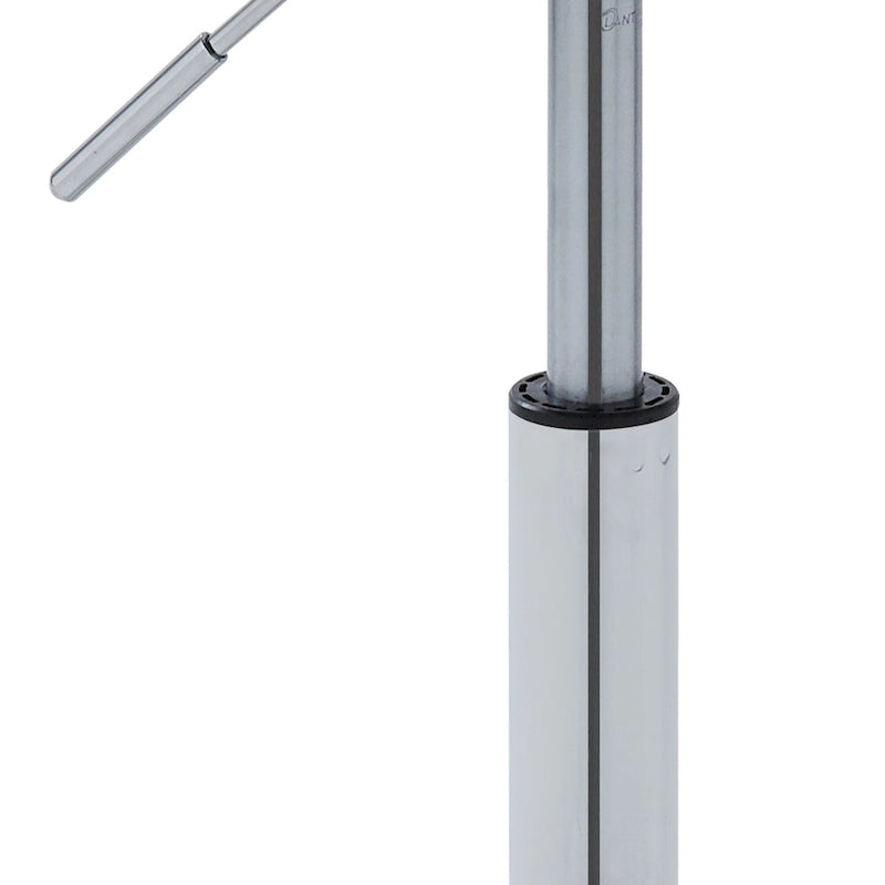 Runder, rückenfreier Rollhocker aus PU-Leder für Salon und Spa