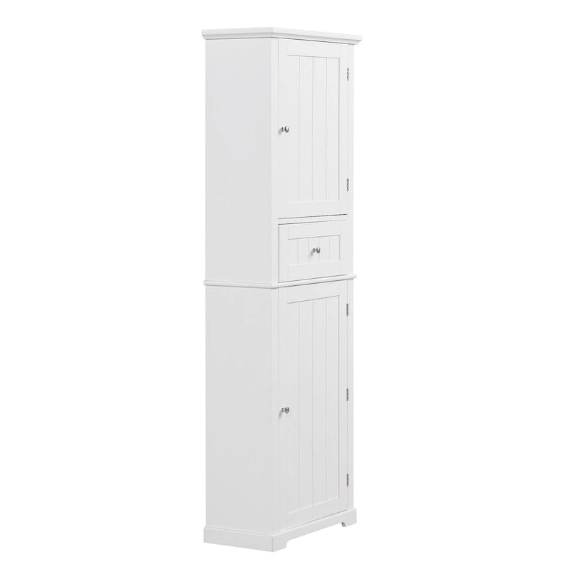 Armario alto de baño con cajón y repisa ajustable