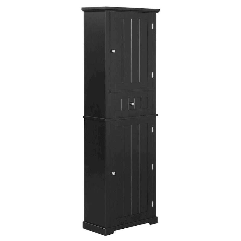 Armario alto de baño con cajón y repisa ajustable