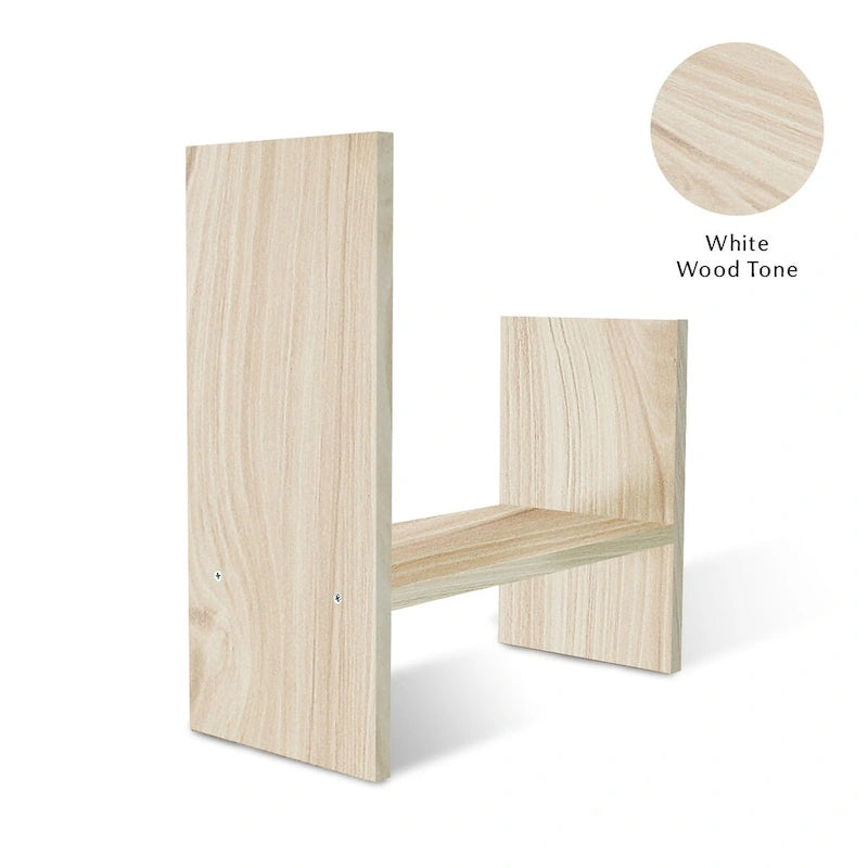 Étagère organisatrice de bureau en bois avec rangement