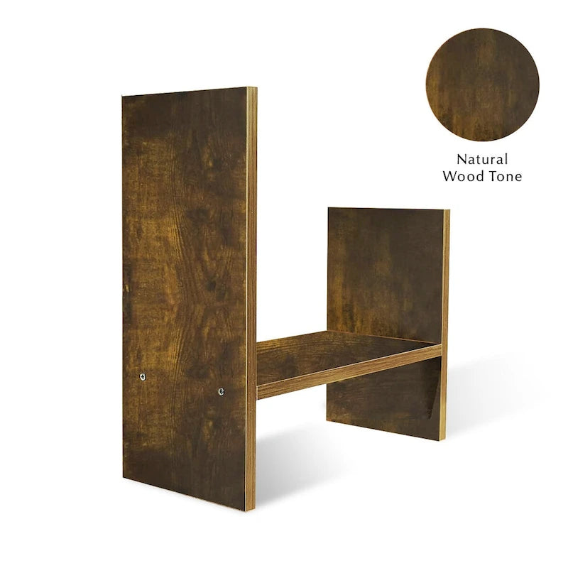 Étagère organisatrice de bureau en bois avec rangement