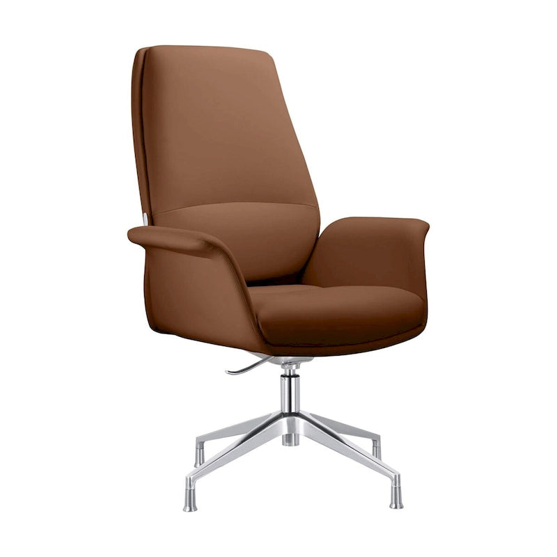 Silla de oficina moderna con altura ajustable y asiento giratorio