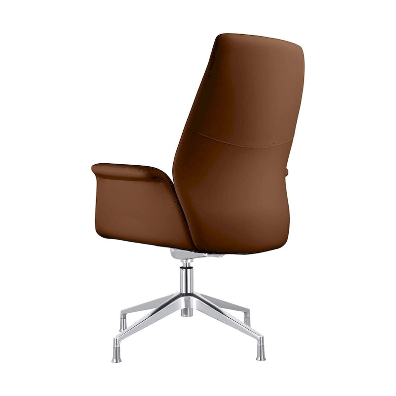 Silla de oficina moderna con altura ajustable y asiento giratorio