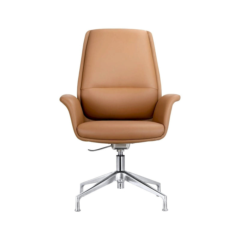 Silla de oficina moderna con altura ajustable y asiento giratorio