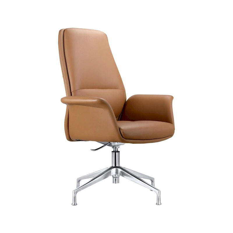 Silla de oficina moderna con altura ajustable y asiento giratorio