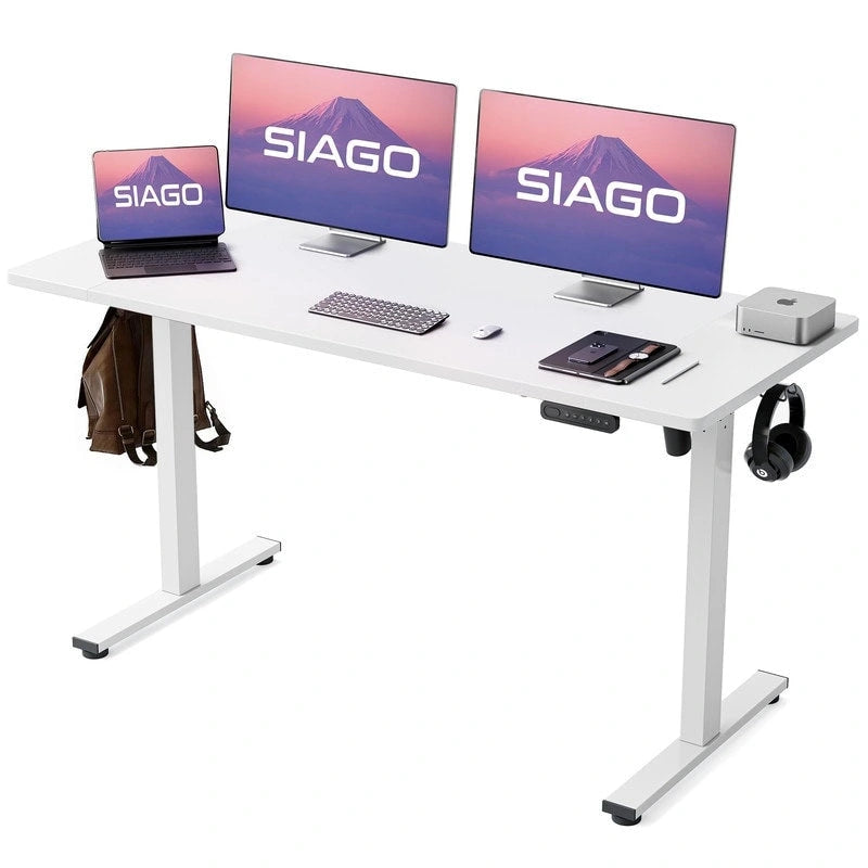 Escritorio eléctrico ajustable de 48 x 24 Inch para trabajar sentado o de pie